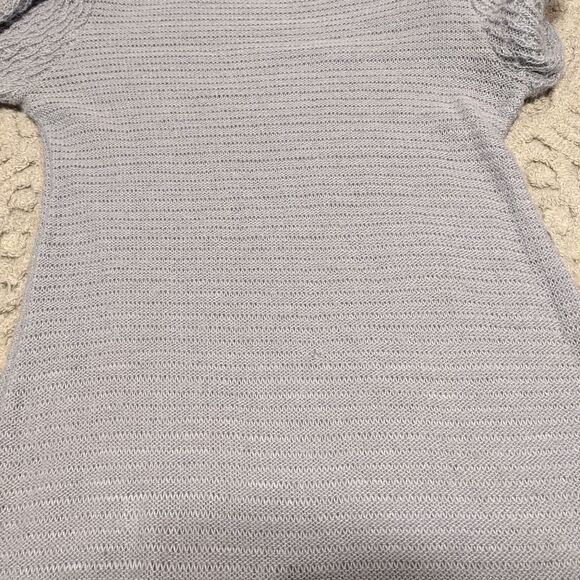 Vintage SEARS wool blend grey knit dress M @Z - Picture 15 of 15